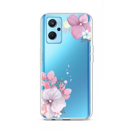 Zadný silikónový kryt na Realme 9i Violet Blossom