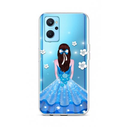 Zadný silikónový kryt na Realme 9i Blue Princess