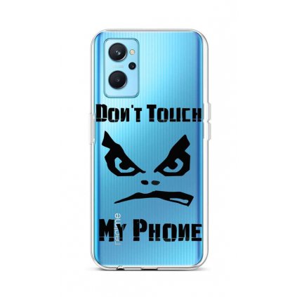 Zadný silikónový kryt na Realme 9i Don´t Touch priehľadný