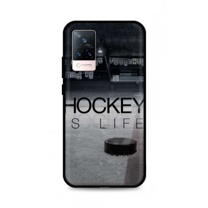 Zadný silikónový kryt DARK pre Vivo V21 5G Hockey Is Life