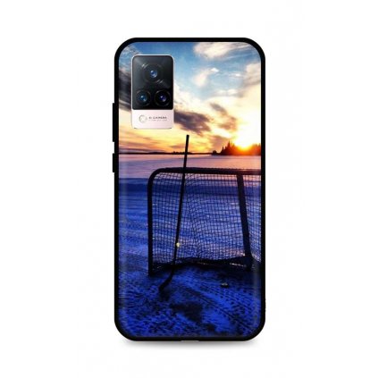 Zadný silikónový kryt DARK na Vivo V21 5G Hockey Sunset