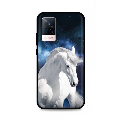 Zadný silikónový kryt DARK na Vivo V21 5G White Horse