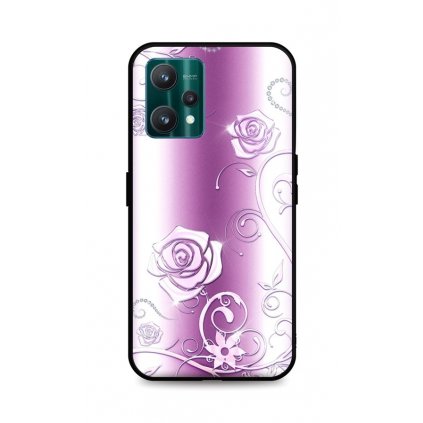 Zadný silikónový kryt DARK na Realme 9 Pro Abstract Roses