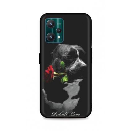 Zadný silikónový kryt DARK na Realme 9 Pro Pitbull Love