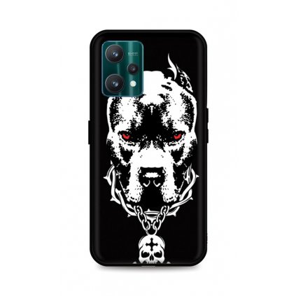 Zadný silikónový kryt DARK na Realme 9 Pro Fighting Dog