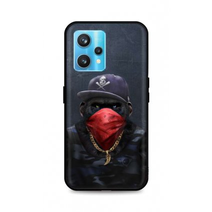 Zadný silikónový kryt DARK na Realme 9 Pro+ Monkey Gangster