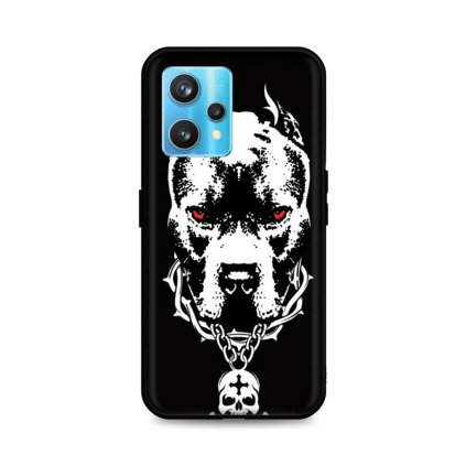 Zadný silikónový kryt DARK na Realme 9 Pro+ Fighting Dog