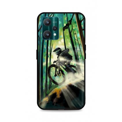 Zadný silikónový kryt DARK na Realme 9 Pro Mountain Bike