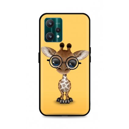 Zadný silikónový kryt DARK na Realme 9 Pro Cute Giraffe