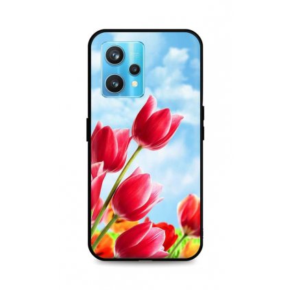 Zadný silikónový kryt DARK na Realme 9 Pro+ Tulips