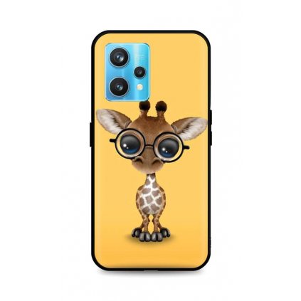 Zadný silikónový kryt DARK na Realme 9 Pro+ Cute Giraffe