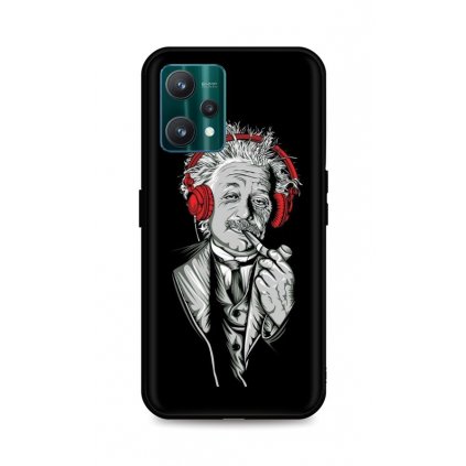 Zadný silikónový kryt DARK na Realme 9 Pro Albert Einstein