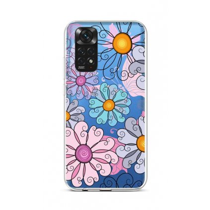 Zadný silikónový kryt na Xiaomi Redmi Note 11 Colorful Daisy