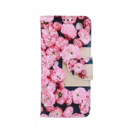 Flipové puzdro na Xiaomi Redmi Note 11 Ružové kvety