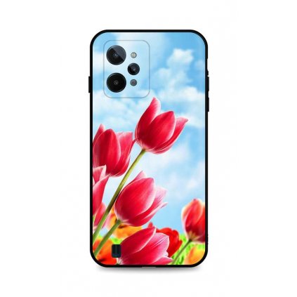 Zadný silikónový kryt DARK na Realme C31 Tulips