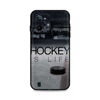 Zadný silikónový kryt DARK na Realme C31 Hockey Is Life