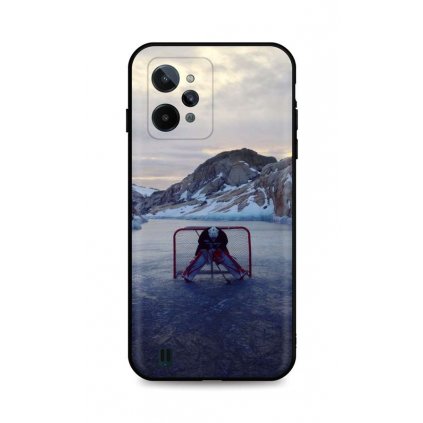 Zadný silikónový kryt DARK na Realme C31 Hockey Goalie