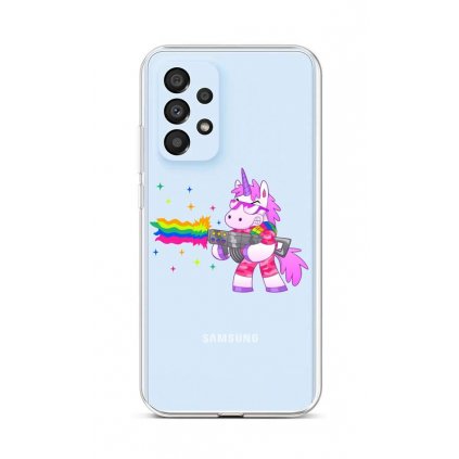 Zadný silikónový kryt na Samsung A33 5G Rainbow Gun