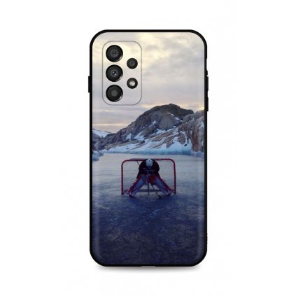 Zadný silikónový kryt DARK na Samsung A33 5G Hockey Goalie