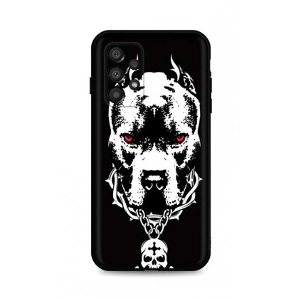 Zadný silikónový kryt DARK na Samsung A33 5G Fighting Dog