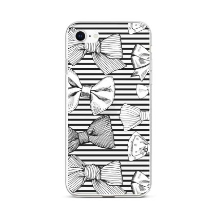 Zadný silikónový kryt na iPhone SE 2022 Mašličky