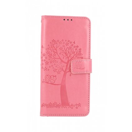 Flipové puzdro na Realme 9 Pro Ružový strom sovičky