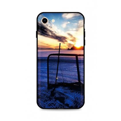 Zadný silikónový kryt DARK na iPhone SE 2022 Hockey Sunset