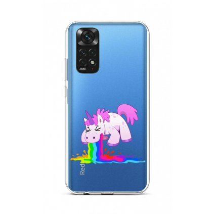 Zadný silikónový kryt na Xiaomi Redmi Note 11 Rainbow Splash