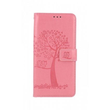 Flipové puzdro na Samsung A33 5G Ružový strom sovičky