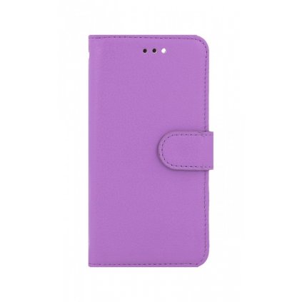 Flipové púzdro na iPhone SE 2022 fialové s prackou