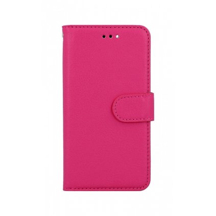 Flipové púzdro na iPhone SE 2022 ružové s prackou