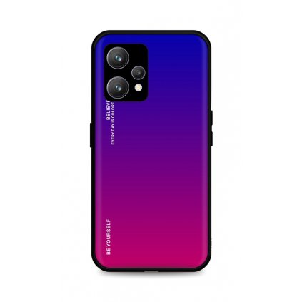 Zadný pevný kryt LUXURY na Realme 9 dúhový fialový