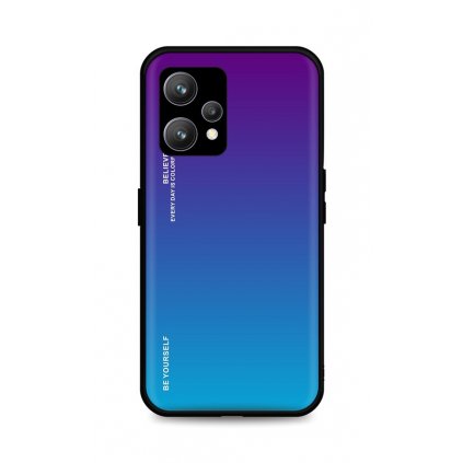 Zadný pevný kryt LUXURY na Realme 9 dúhový purpurový