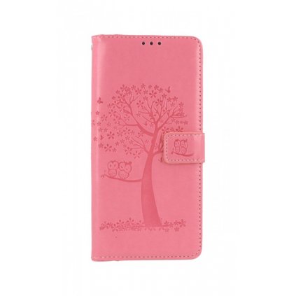 Flipové puzdro na Xiaomi Redmi 10C Ružový strom sovičky