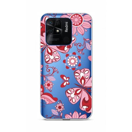Zadný kryt na Xiaomi Redmi 10C Pink Butterfly