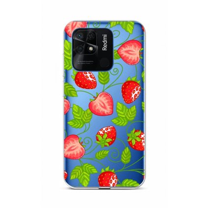 Zadný kryt na Xiaomi Redmi 10C Strawberries