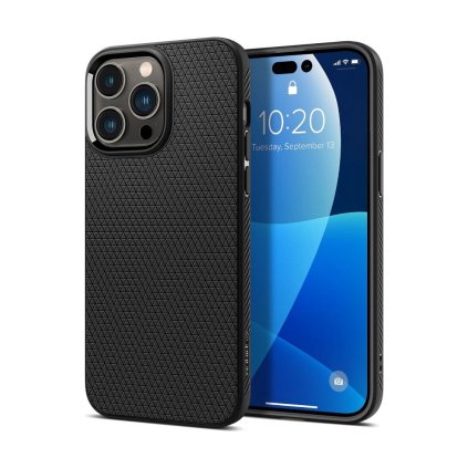Zadný kryt Spigen Liquid Air na iPhone 14 Pro čierny