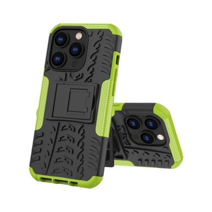 Ultra odolný zadný kryt na iPhone 14 Pro zelený