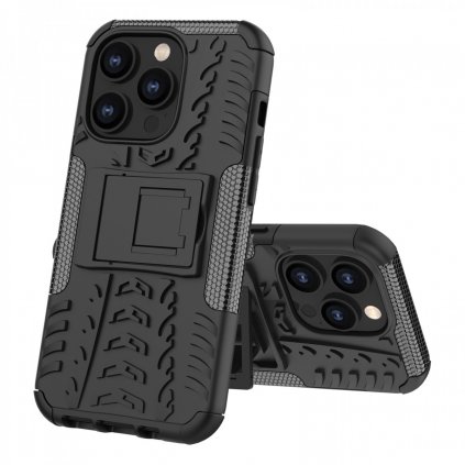 Ultra odolný zadný kryt na iPhone 14 Pro čierny