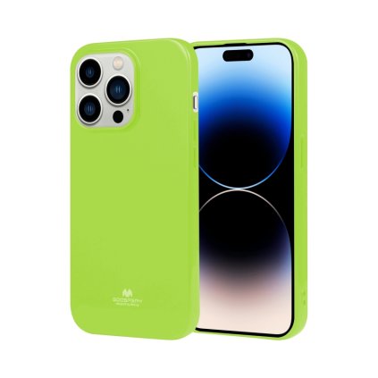Zadný kryt Mercury Jelly Case na iPhone 14 Pro limetkový
