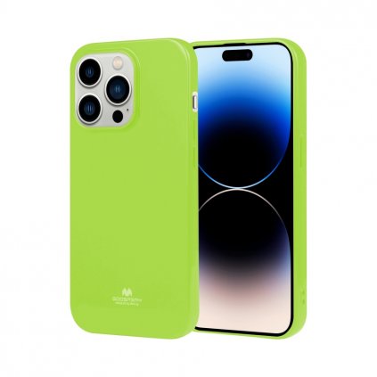 Zadný kryt Mercury Jelly Case na iPhone 14 Pro limetkový
