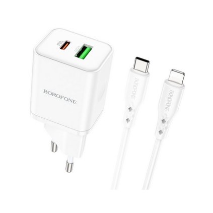 Rýchlonabíjačka Borofone BN7 pre iPhone 20W biela