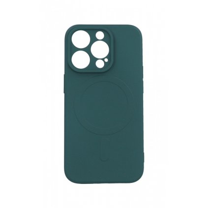 Zadný kryt na iPhone 14 Pro s MagSafe tmavo zelený