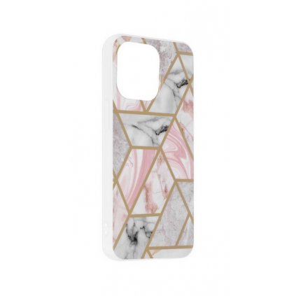 Zadný pevný kryt na iPhone 13 Pro Marble Pink Hex