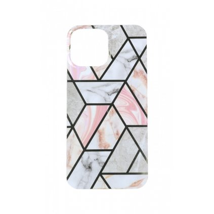 Zadný pevný kryt na iPhone 13 Pro Max Marble Pink Hex