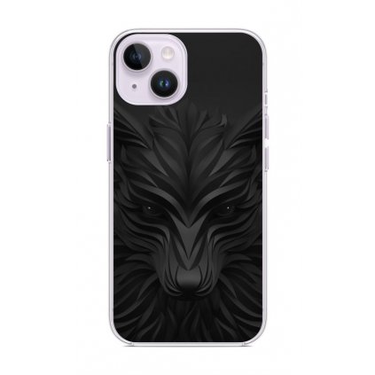 Zadný kryt na iPhone 14 Plus Čierny vlk