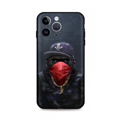 Zadný kryt DARK na iPhone 14 Pro Monkey Gangster