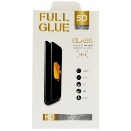 Tvrdené sklo FullGlue na iPhone 14 Pro Max 5D čierne