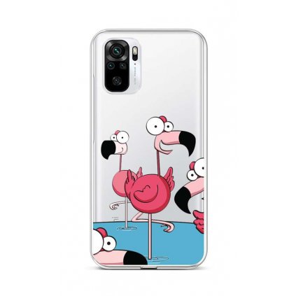 Zadný kryt na Xiaomi Redmi Note 10S Cartoon Flamingos