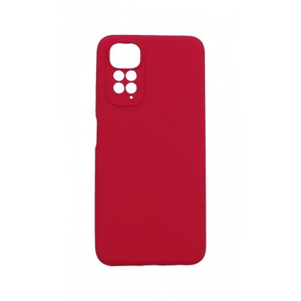 Zadný kryt Essential na Xiaomi Redmi Note 11 malinovo červený